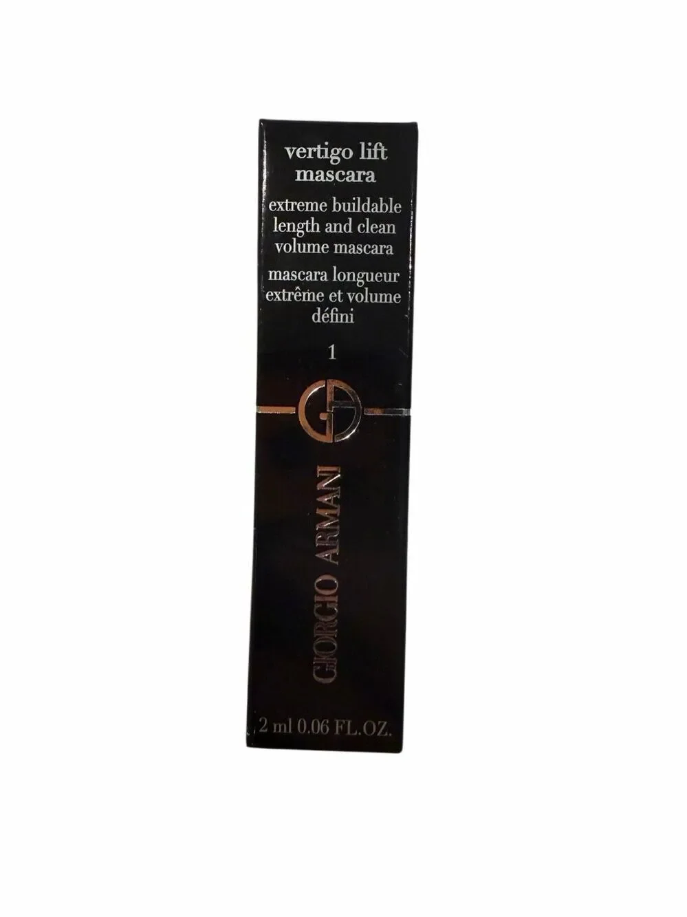 New Giorgio Armani Vertigo Lift Mascara Sample